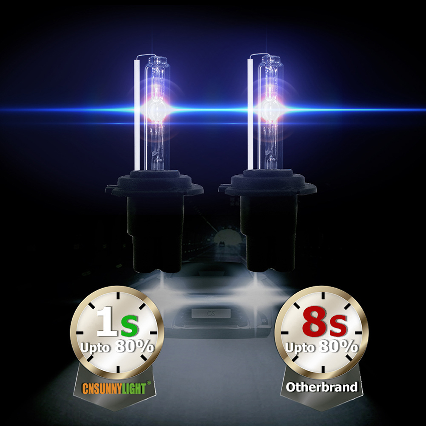 DC 12V 40W Waterproof High-bright Car HID Xenon Lamp Set H7, H4，9005/HB3, 9006/HB4, H11/H8/H9,9012/HIR2,H1, H3, 880/881, 9004 , H13,9007,D2H Super Bright Xenon Bulb universal, 2pcspack